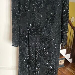 Elegant Black Sequin Dress